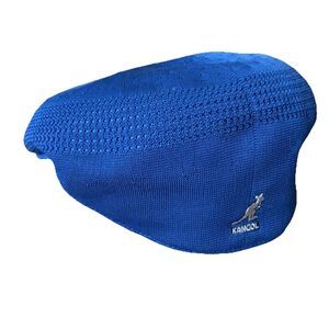 Kangol Tropic 504 Ventair Hat Cap Fitted Mens Medium Blue Lightweight